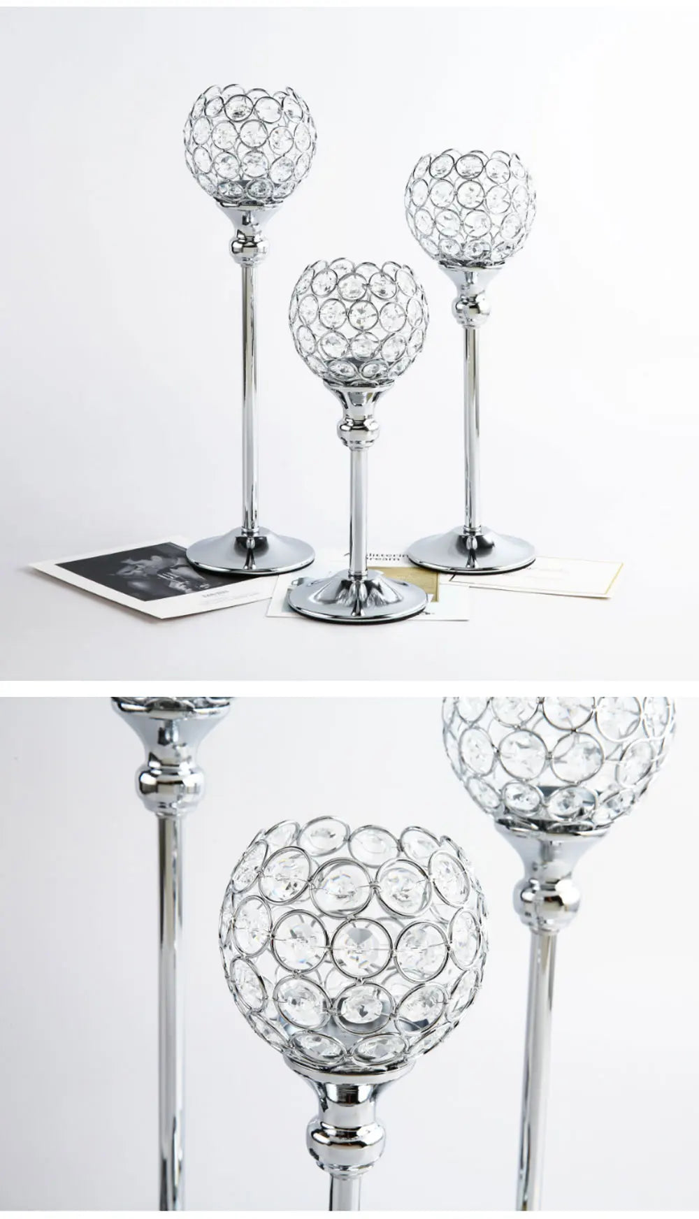 Crystal Romantic Candle Lantern Ideal For Any Event