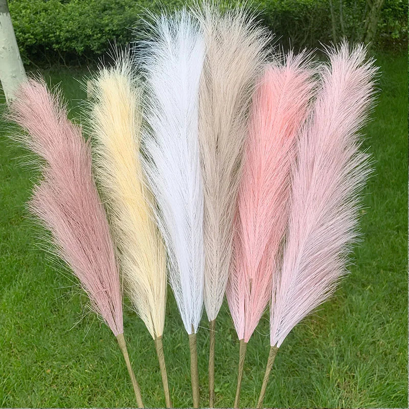 Artificial Pampas Grass Dried Reed Flowers 5pcs 100cm