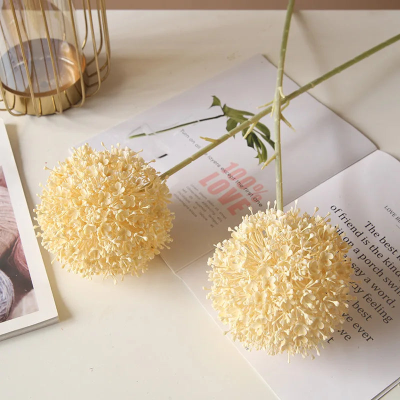 Grande ramo artificiale di cipolla colorata per sala da matrimonio, floreale, 75 cm.