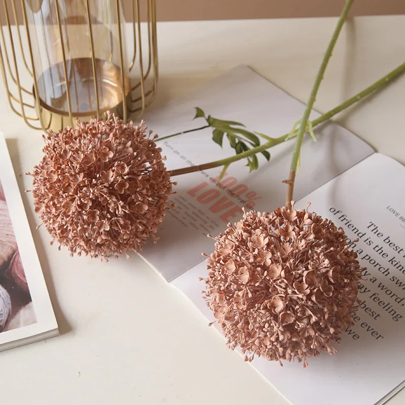 Grande ramo artificiale di cipolla colorata per sala da matrimonio, floreale, 75 cm.