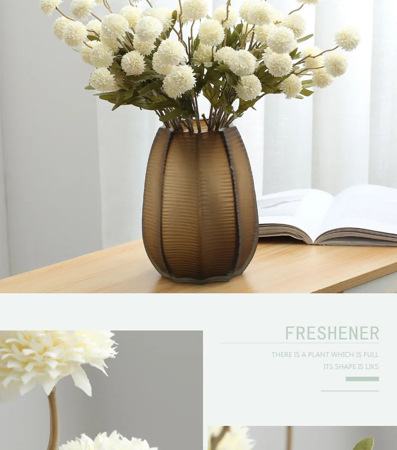 Fiore artificiale di tarassaco, piccola palla di spine, decorazione per matrimoni o casa