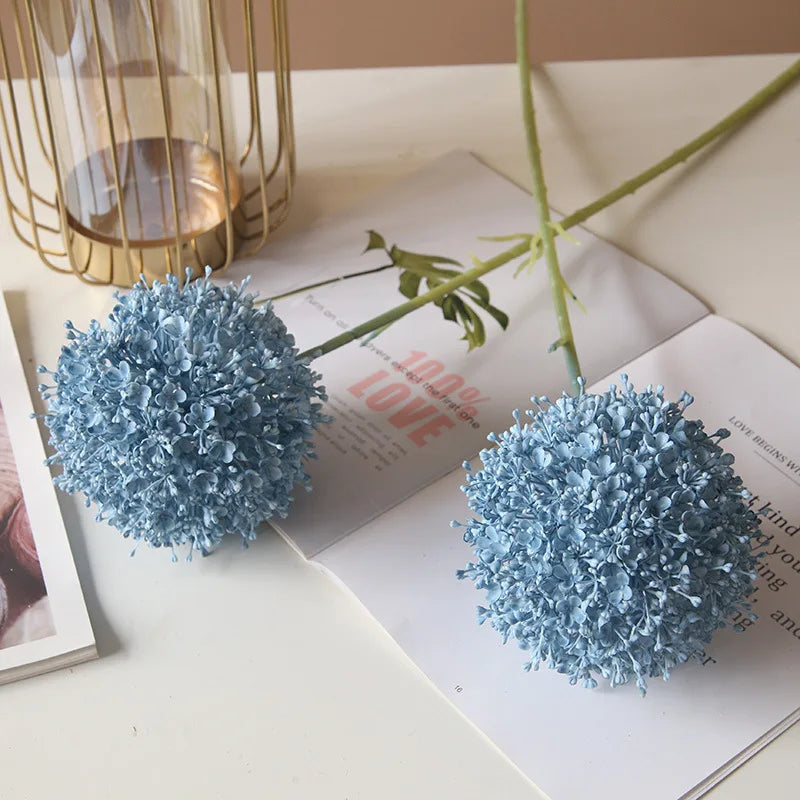 Grande ramo artificiale di cipolla colorata per sala da matrimonio, floreale, 75 cm.