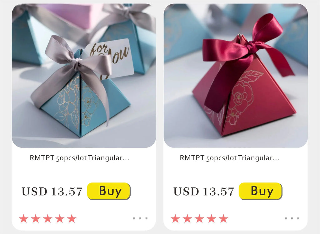 Nuova scatola regalo creativa in marmo grigio per feste e baby shower