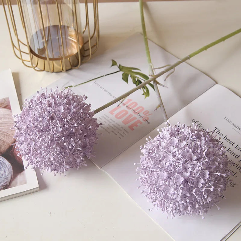 Grande ramo artificiale di cipolla colorata per sala da matrimonio, floreale, 75 cm.