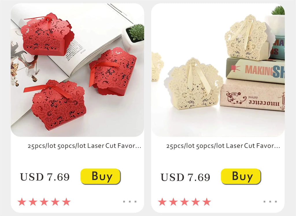 Nuova scatola regalo creativa in marmo grigio per feste e baby shower