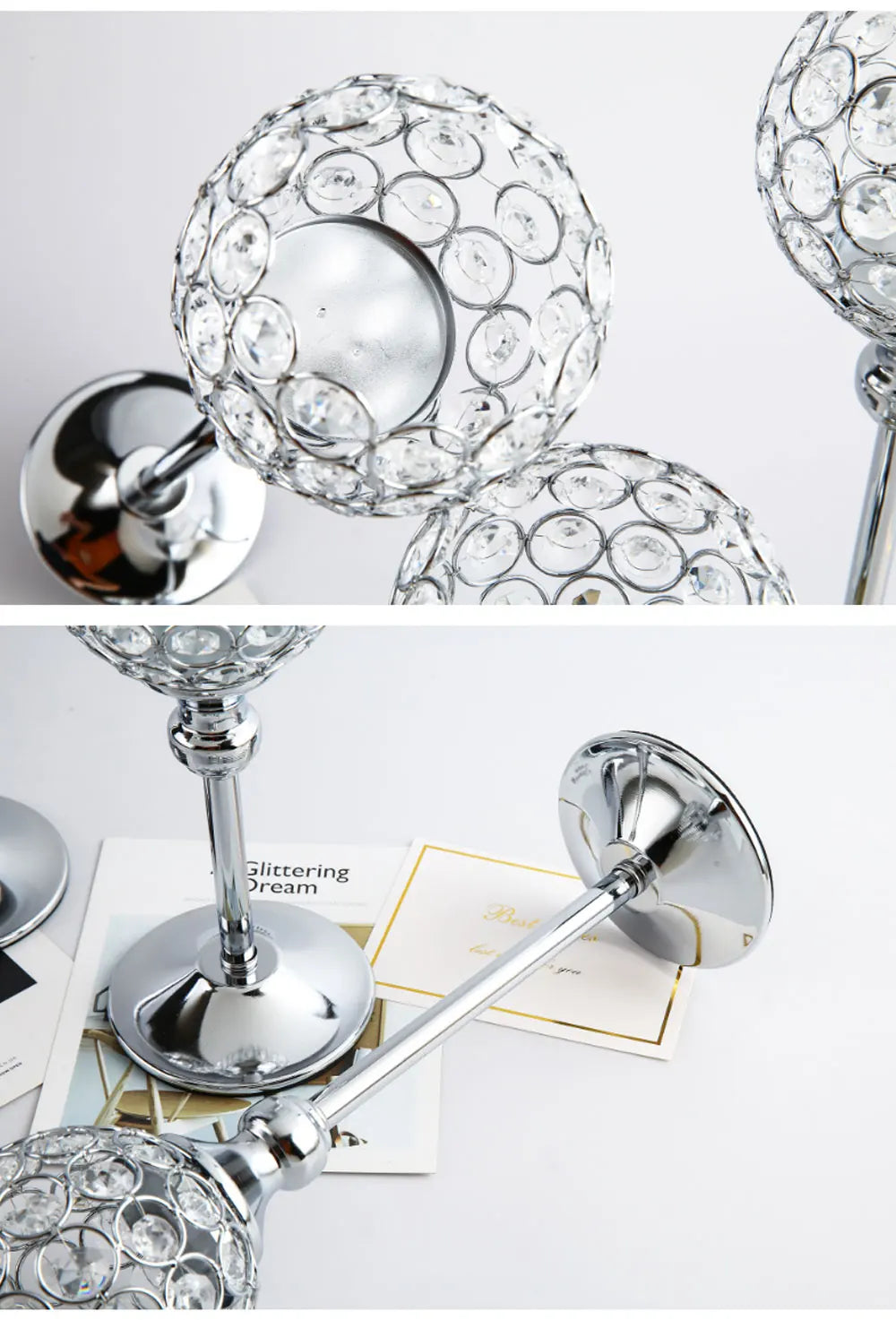 Crystal Romantic Candle Lantern Ideal For Any Event