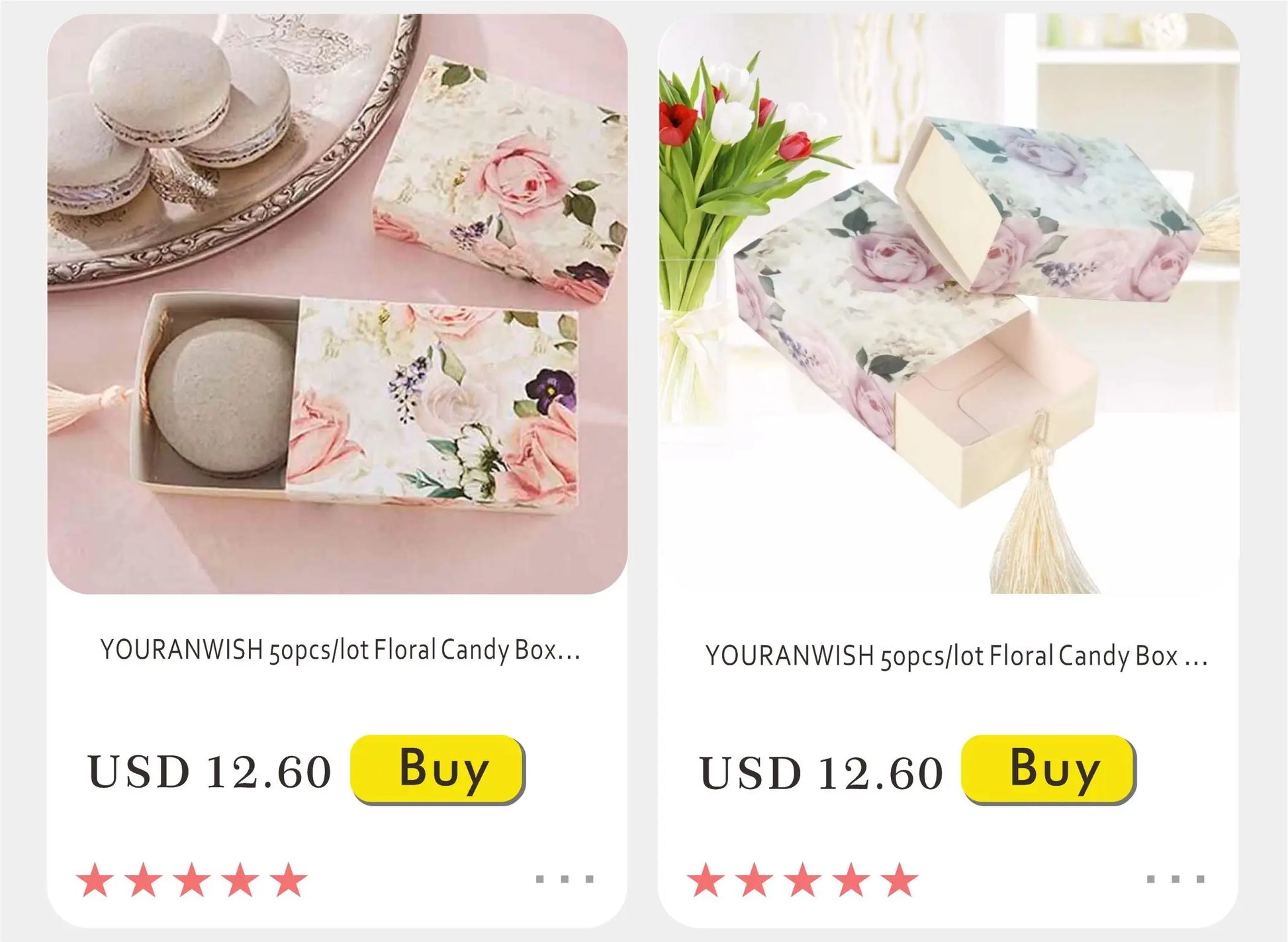 Nuova scatola regalo creativa in marmo grigio per feste e baby shower