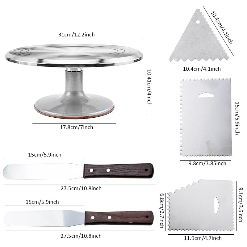 Turntable Stainless Steel - ideal for candle making or cake decorations.