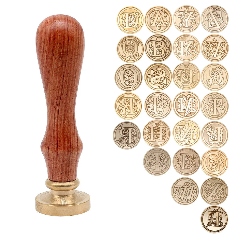 Sealing Wax Seal Stamp Ancient Classic 26 Letter A-Z Alphabet Initial
