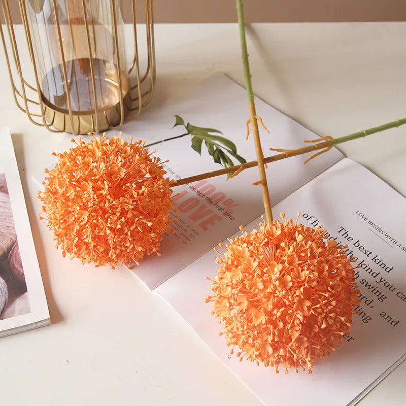 Grande ramo artificiale di cipolla colorata per sala da matrimonio, floreale, 75 cm.