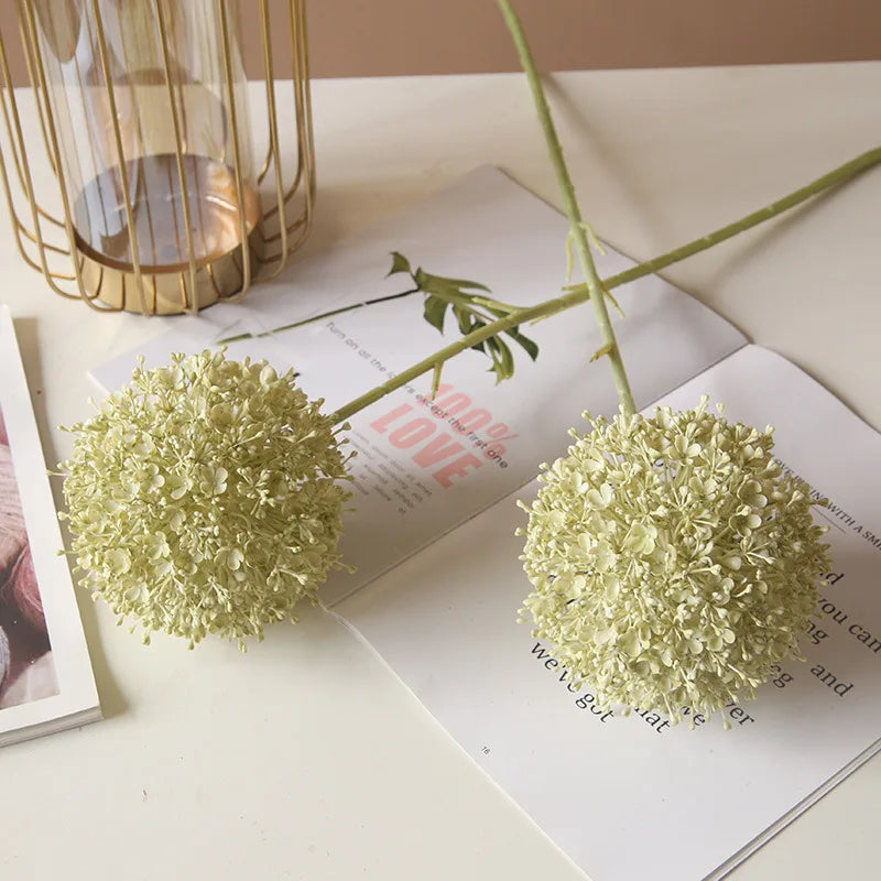 Grande ramo artificiale di cipolla colorata per sala da matrimonio, floreale, 75 cm.