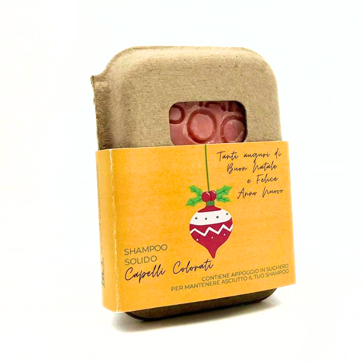 SHAMPOO SOLIDO DI NATALE PER CAPELLI COLORATI ALL'ORCHIDEA NERA