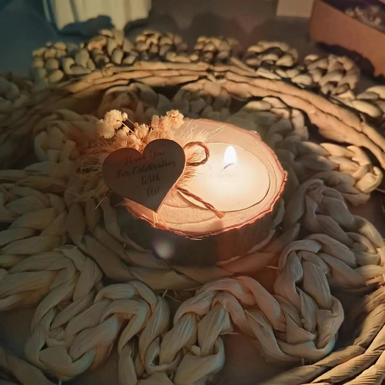 Guest Gift Candles Wedding Wooden Tealight Candle Holders 10/15/20 Pieces Gifts Party Favors