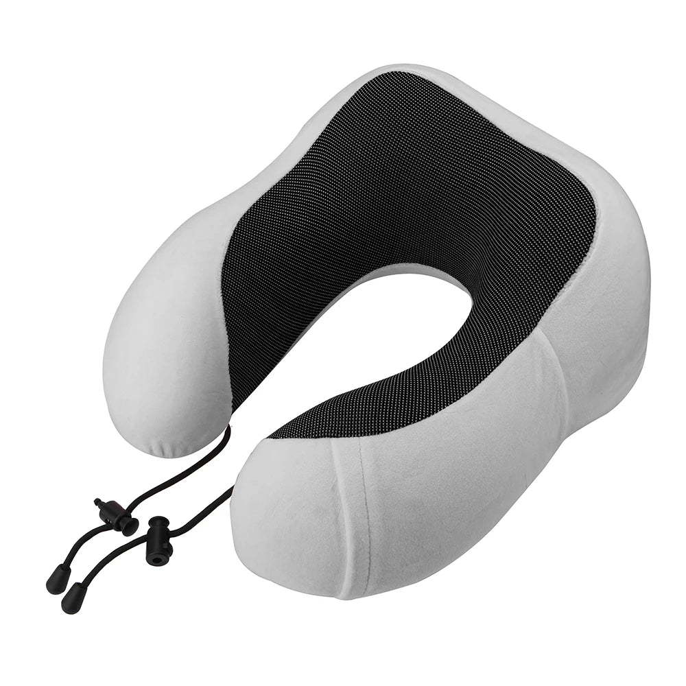 Cuscino da viaggio morbido a forma di U in memory foam per il collo