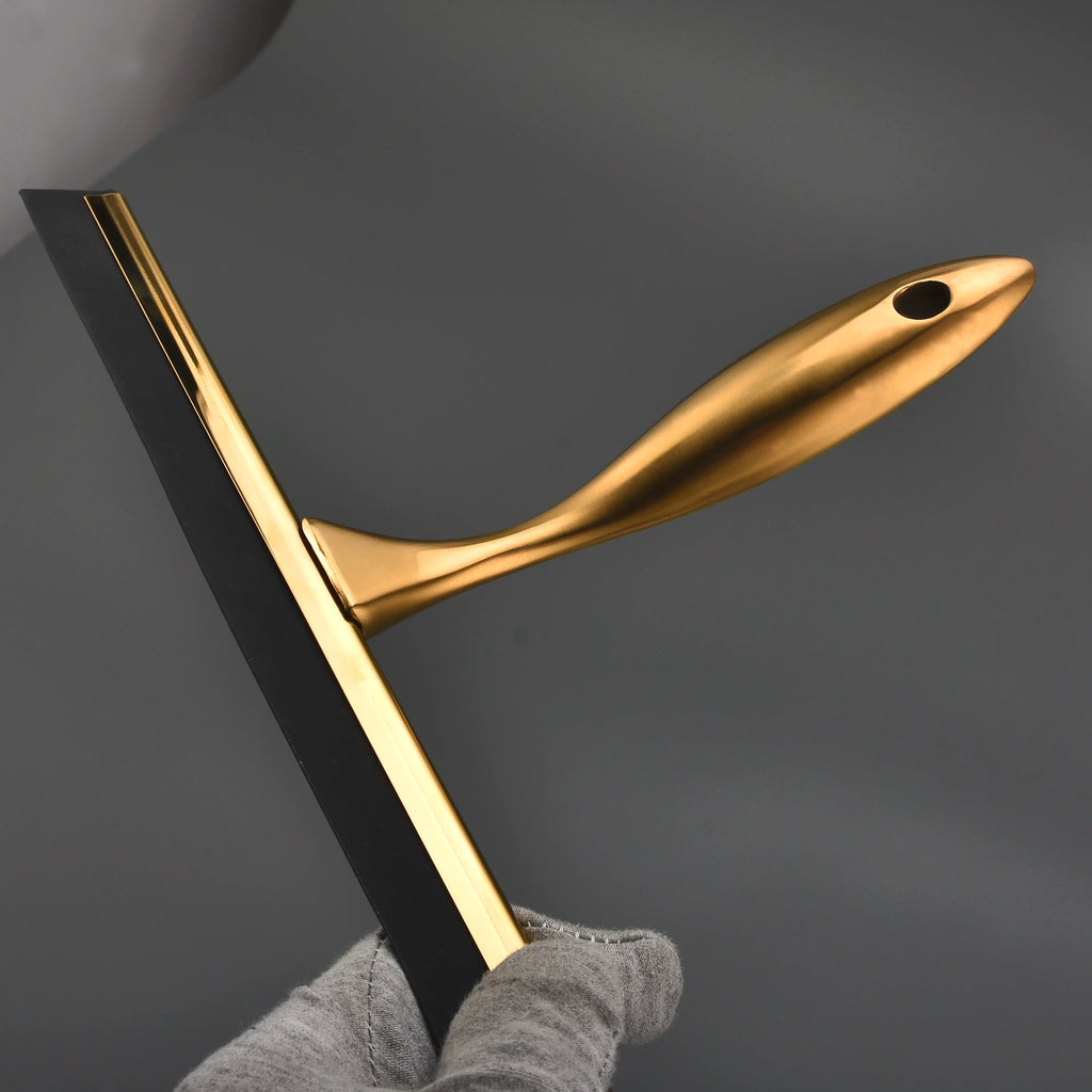 Tergivetro in acciaio inox con gancio per porte doccia, specchi del bagno.