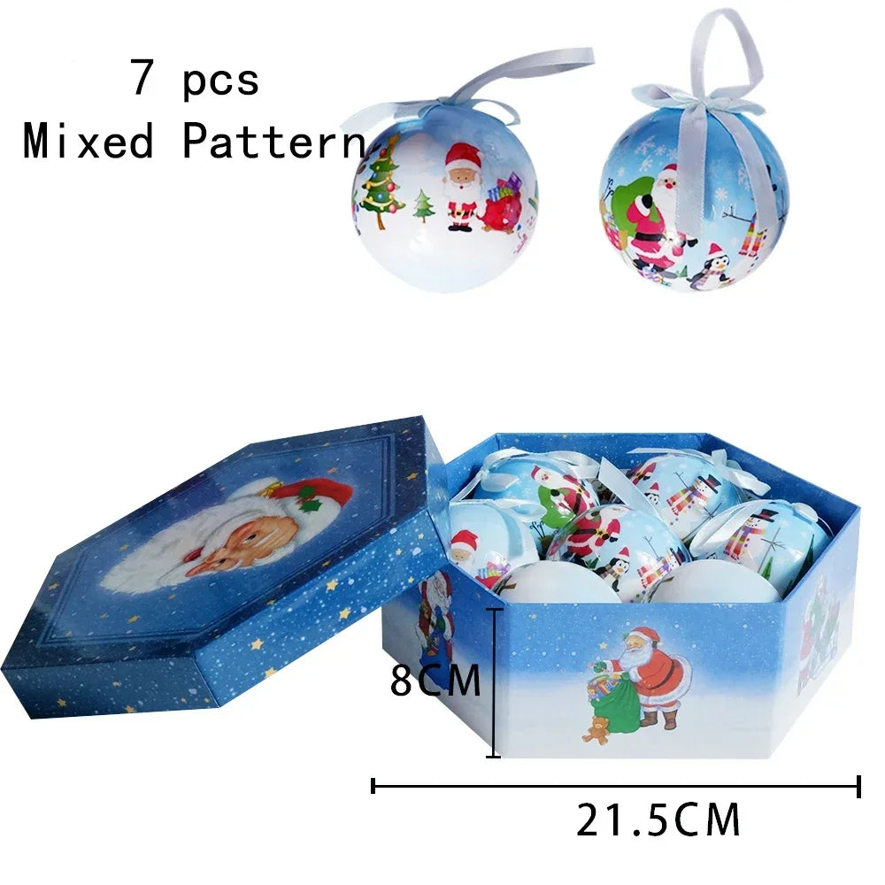 Bolas de Navidad, colgantes de Navidad, adornos para árbol, bolas multicolores, juego de decoraciones para fiestas en el hogar, Navidad, bolas de decoración navideña