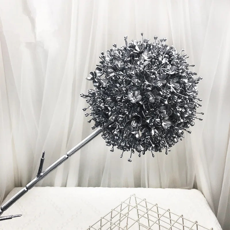 Grande ramo artificiale di cipolla colorata per sala da matrimonio, floreale, 75 cm.