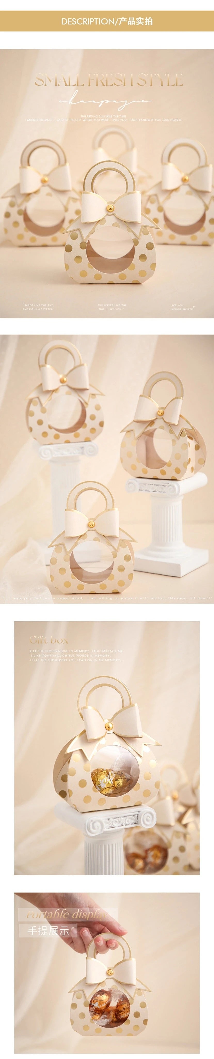 Bolsa de dulces creativa estilo chupete, caja de chocolate para recuerdos de boda. 50 unidades.