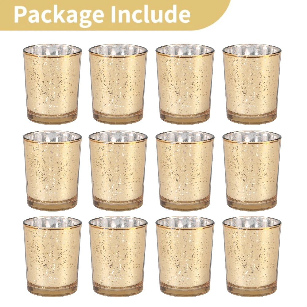 Mercury Glass Tealight Candle Holders