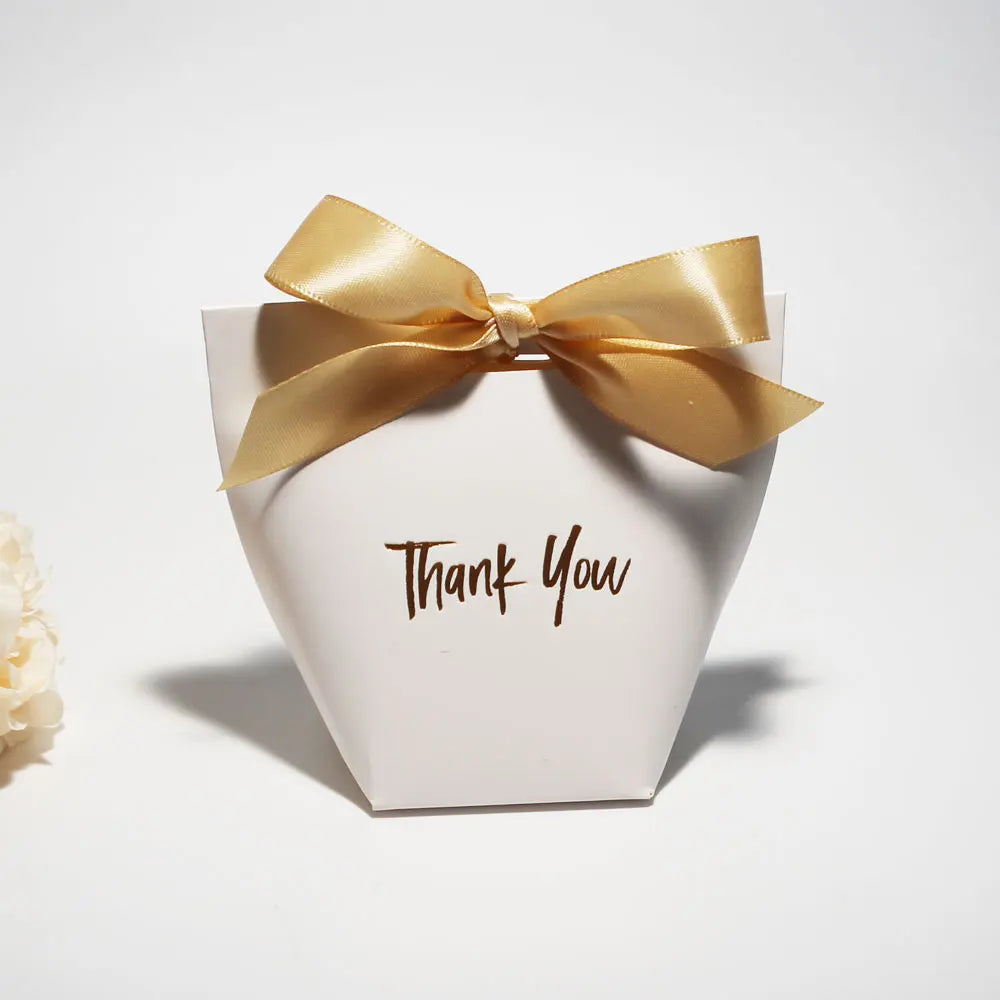 Charming Candy Present Boxes 'Thank You' Comes with Ribbon