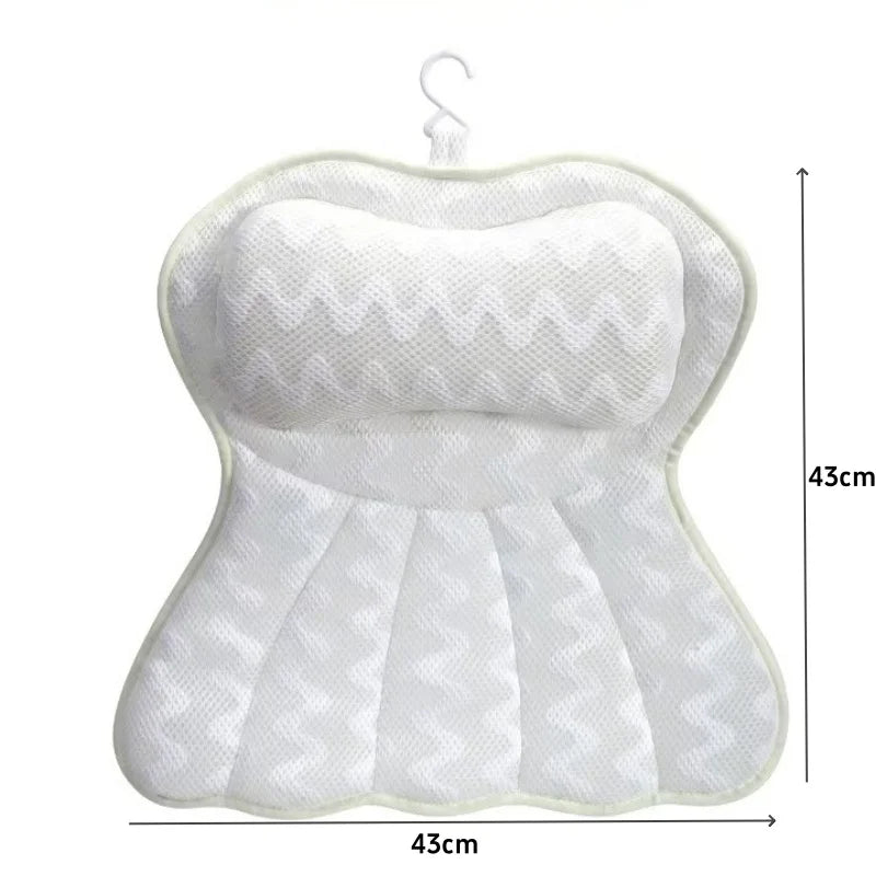 Cuscino per collo, schiena, poggiatesta, bagno, cuscino antiscivolo