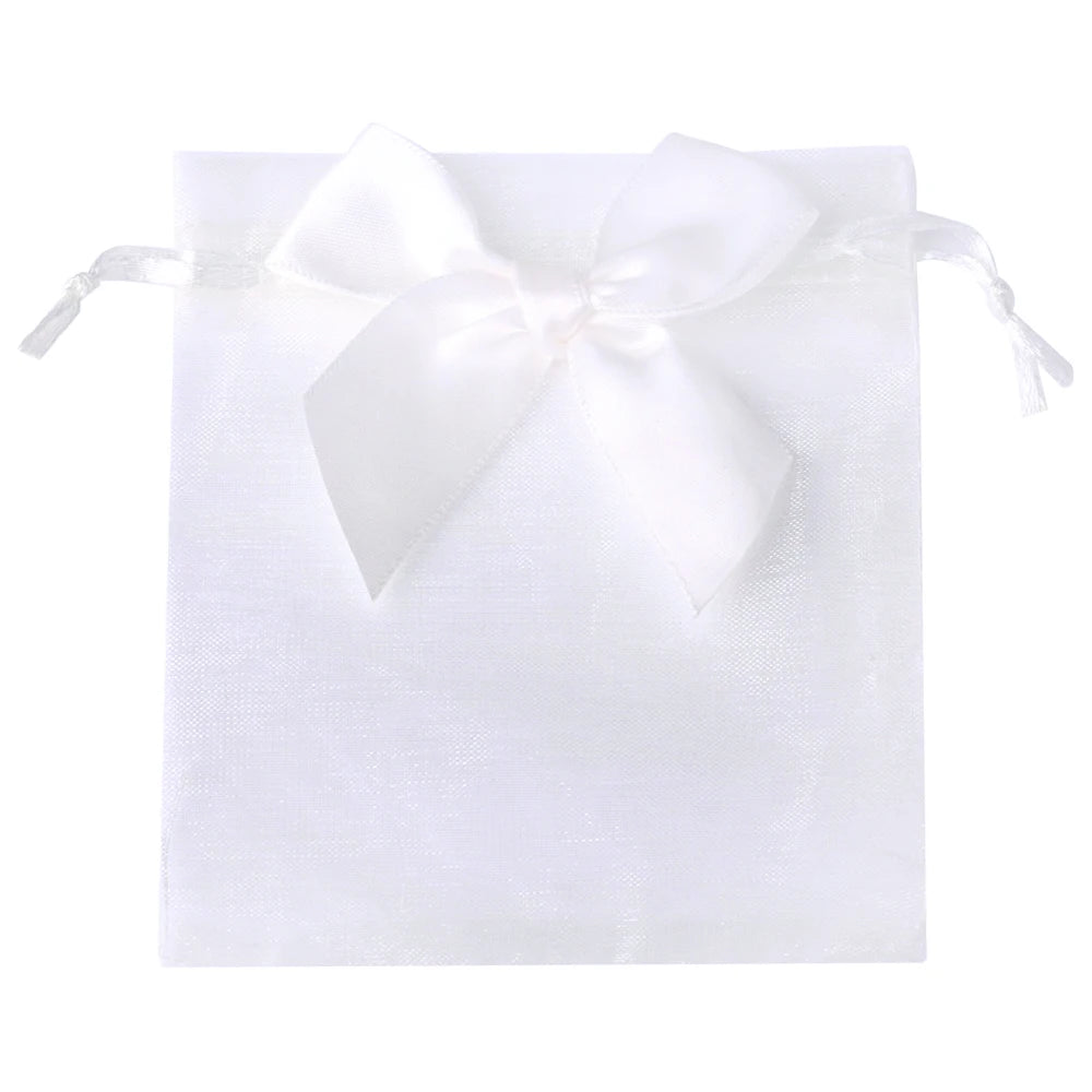 Organza Gift Bag Bow knot Drawstring Pouch.