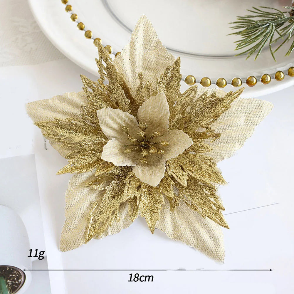 Accesorios de corona de flores artificiales de Navidad 1 pieza