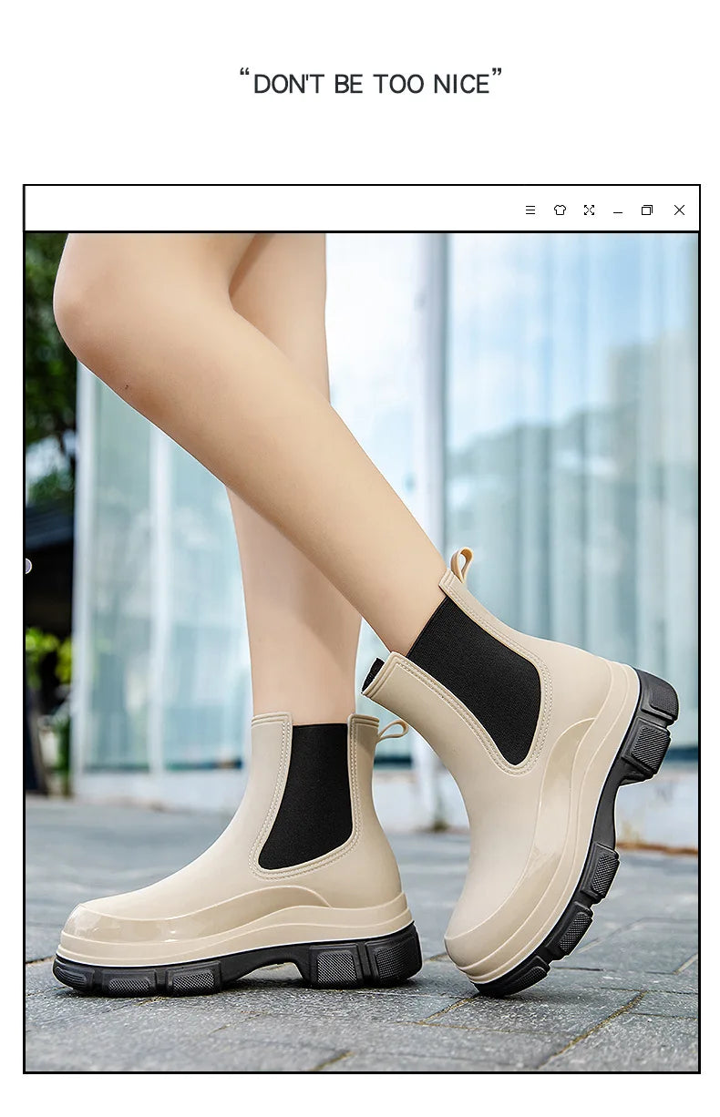 2025 Nuove scarpe da pioggia in gomma antiscivolo impermeabili da giardino per esterni