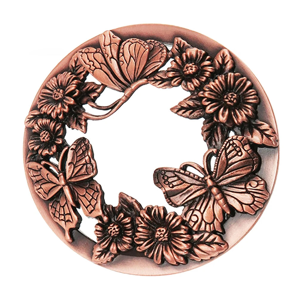 Candle Antique Butterfly Candle Shade Jar Lid Topper Silver/gold/bronze