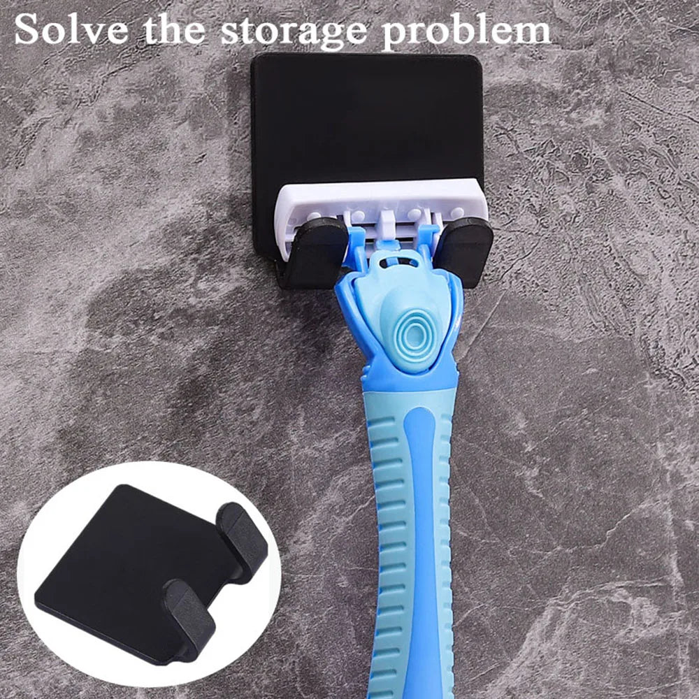 Holder Wall Mounted Bathroom For Shower Hook 2/4 pack Adhesive