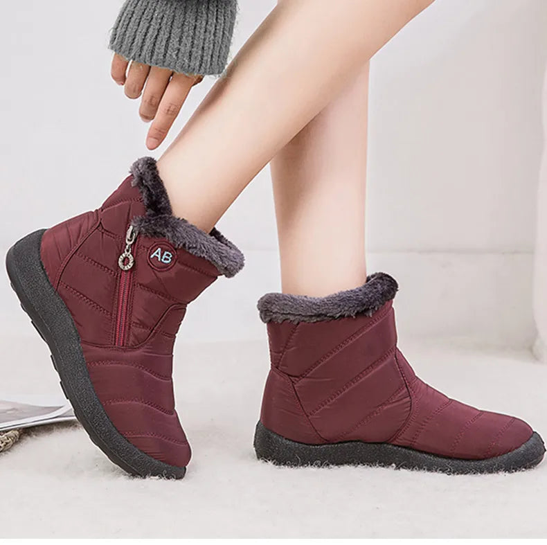 Women's Boots Women's Ankle Boots With Fur Winter