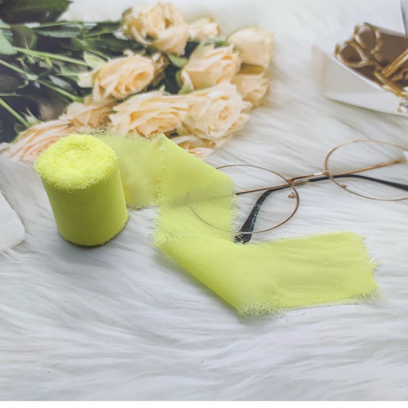 Cinta de encaje Cinta de gasa Cinta de seda Flores