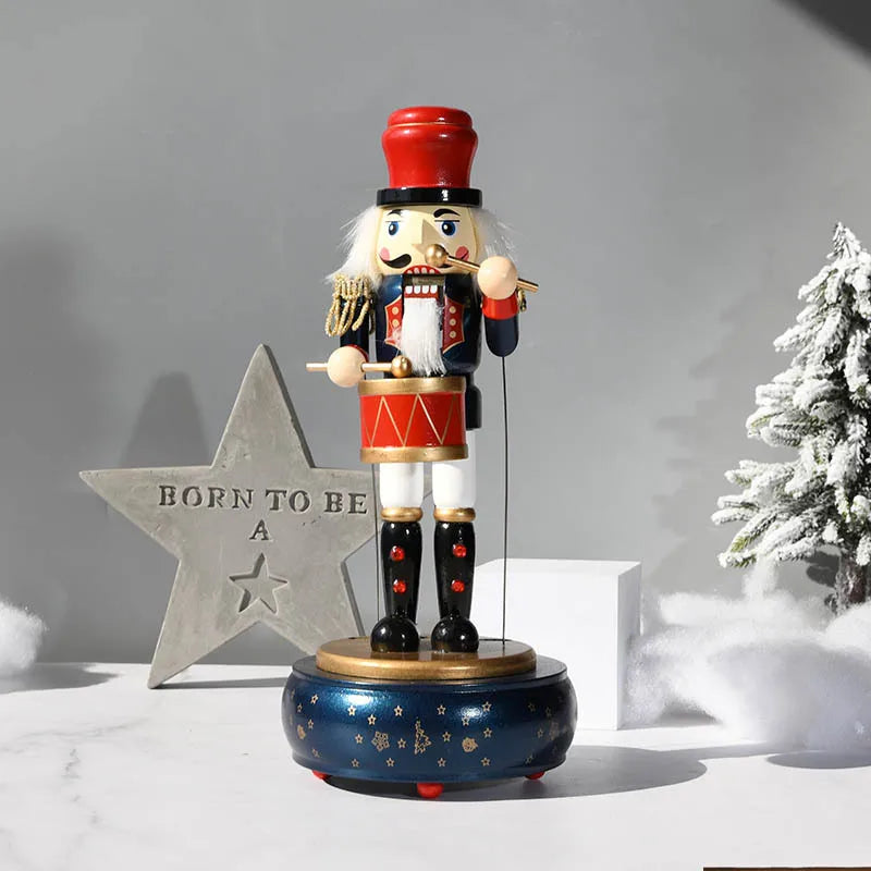 Nutcracker Round Base Wooden Soldier 36CM
