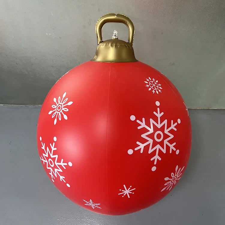Palline di Natale - Gonfiabili da 60 cm in PVC per esterni.