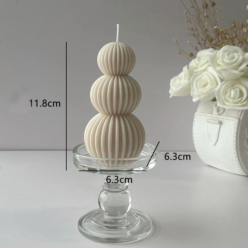 Creative geometric wave ball scented candle fragrance.