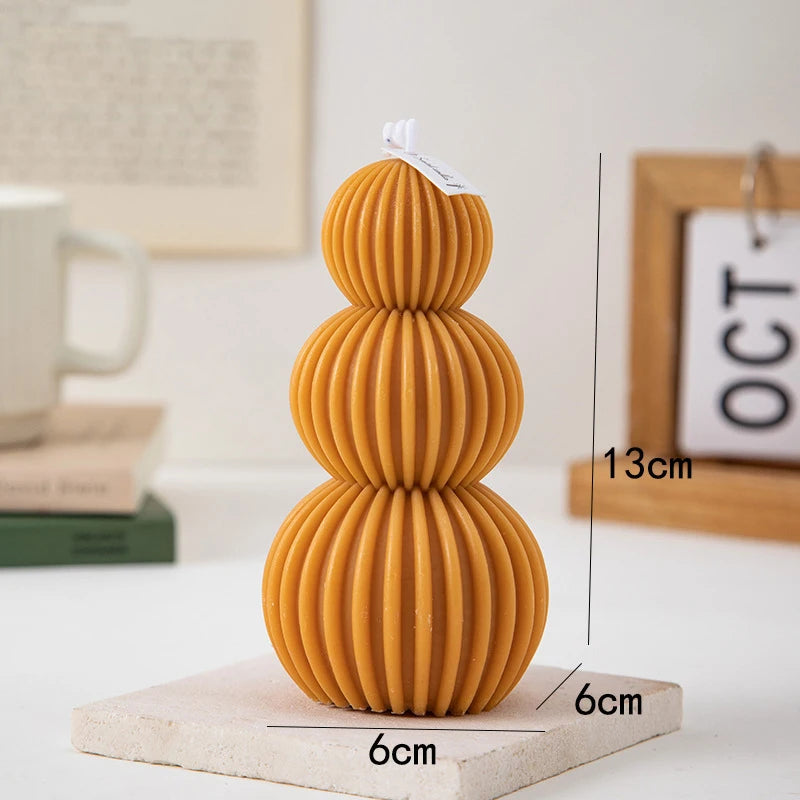 Creative geometric wave ball scented candle fragrance.