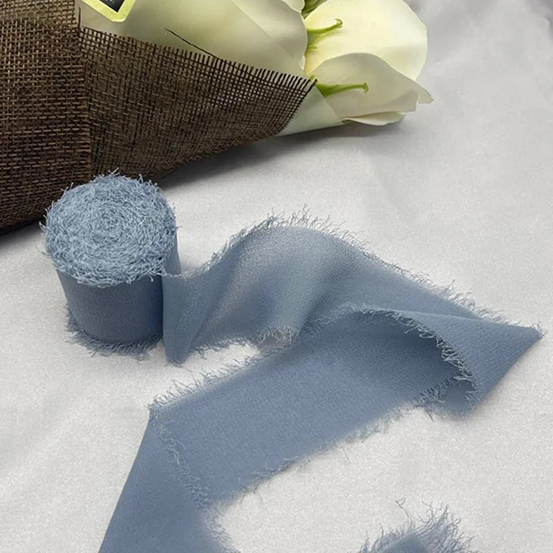 Cinta de encaje Cinta de gasa Cinta de seda Flores