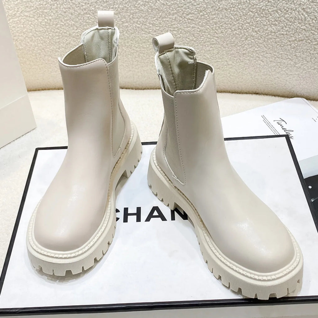 Scarpe invernali comode da donna con suola spessa