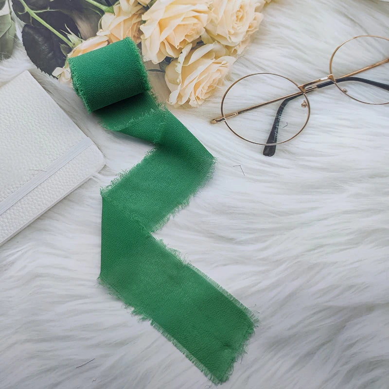 Cinta de encaje Cinta de gasa Cinta de seda Flores