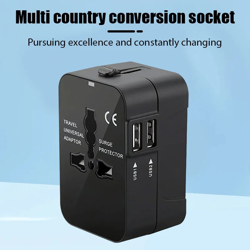 Universal Travel Adapter EU UK US AU AC Power Charger Adapter Outlet Converter