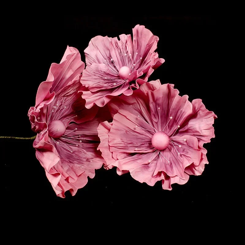 Grandi fiori artificiali in schiuma con supporto per guinzaglio stradale, 50/60/75 cm