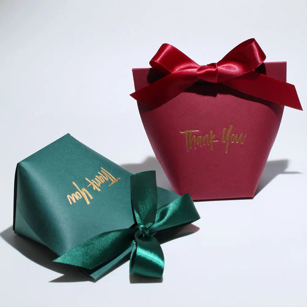 Charming Candy Present Boxes 'Thank You' Comes with Ribbon