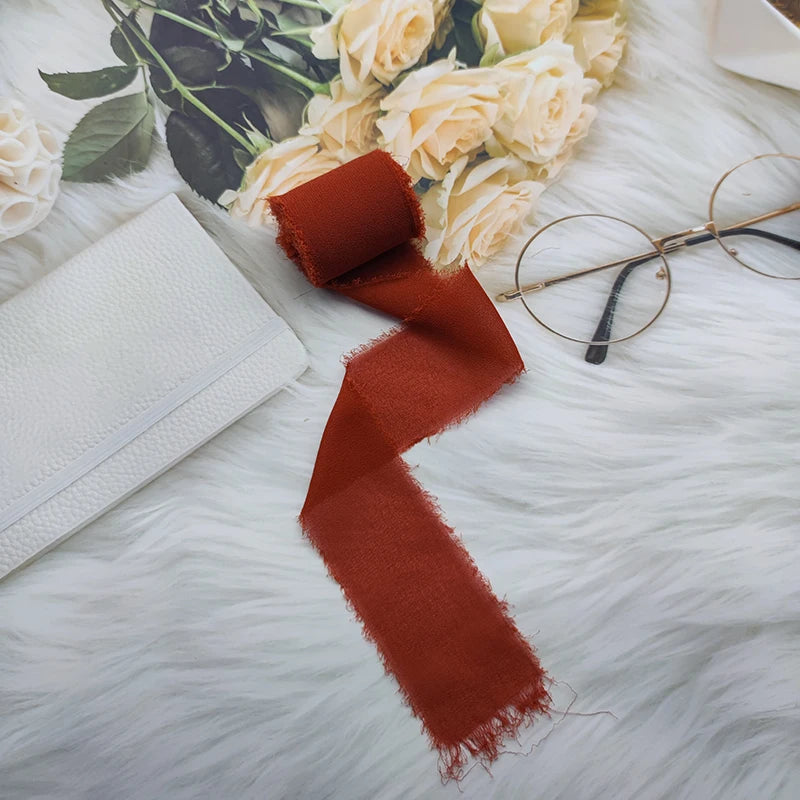 Cinta de encaje Cinta de gasa Cinta de seda Flores