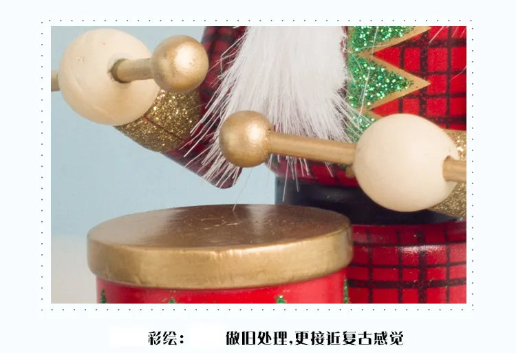 Nutcracker Round Base Wooden Soldier 36CM