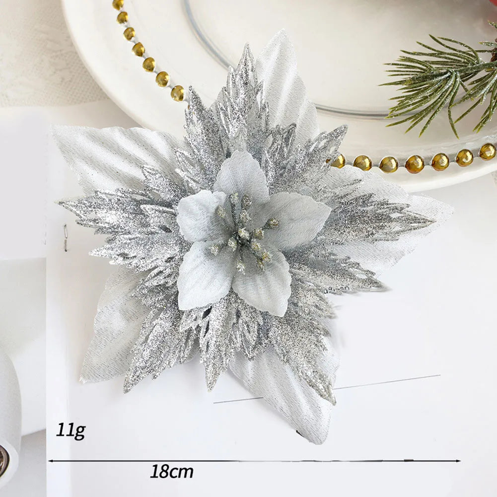 Accesorios de corona de flores artificiales de Navidad 1 pieza