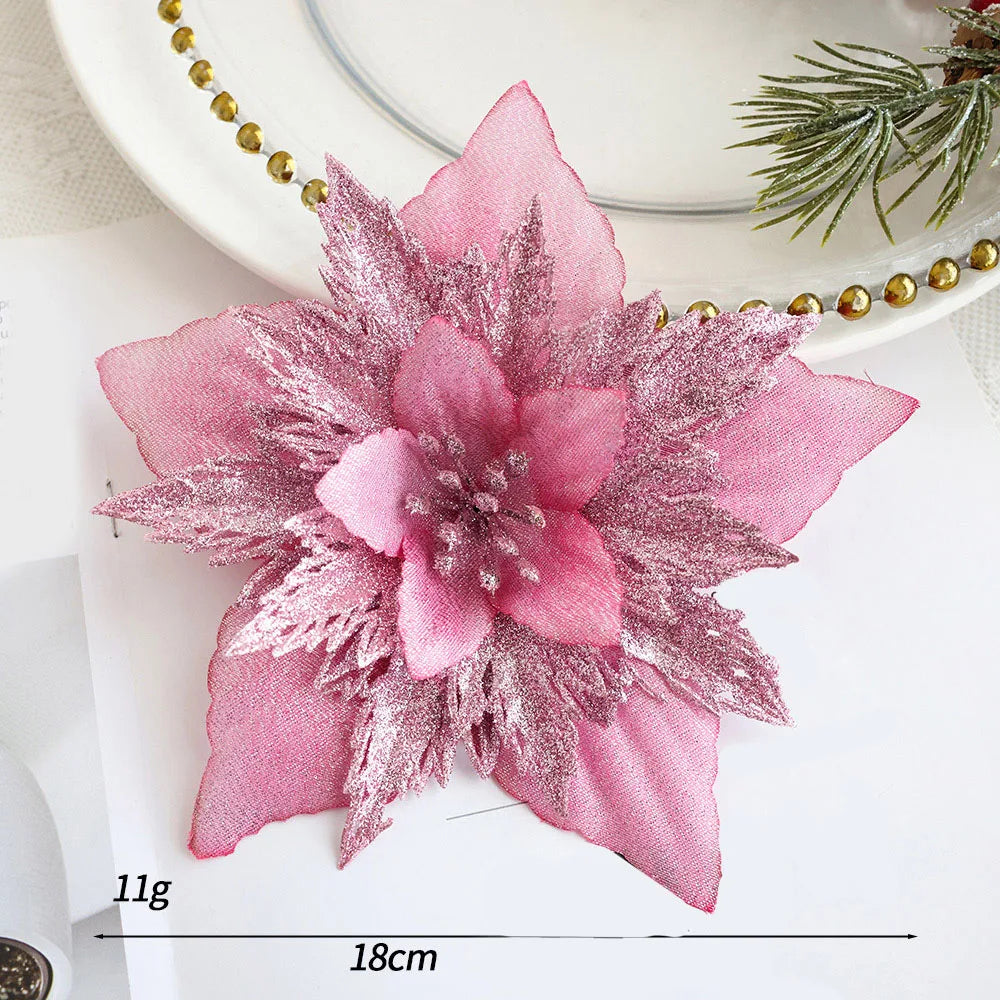 Accesorios de corona de flores artificiales de Navidad 1 pieza