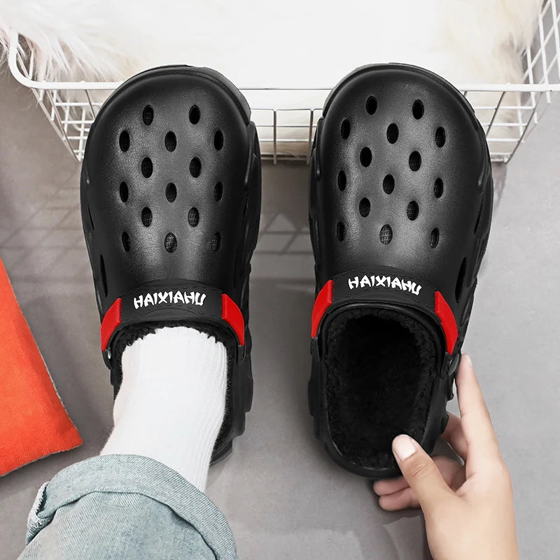 Winterliche Plüsch-Hausschuhe aus Fell – Warme, flauschige Hausschuhe