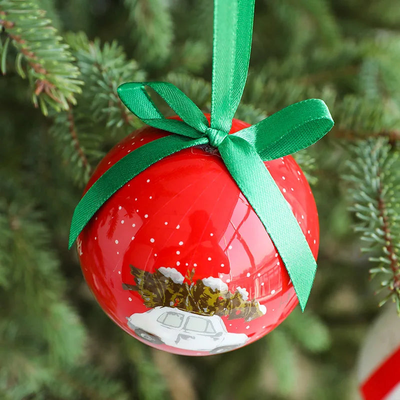 Colgante decorativo de bolas navideñas para el festivo árbol de Navidad.