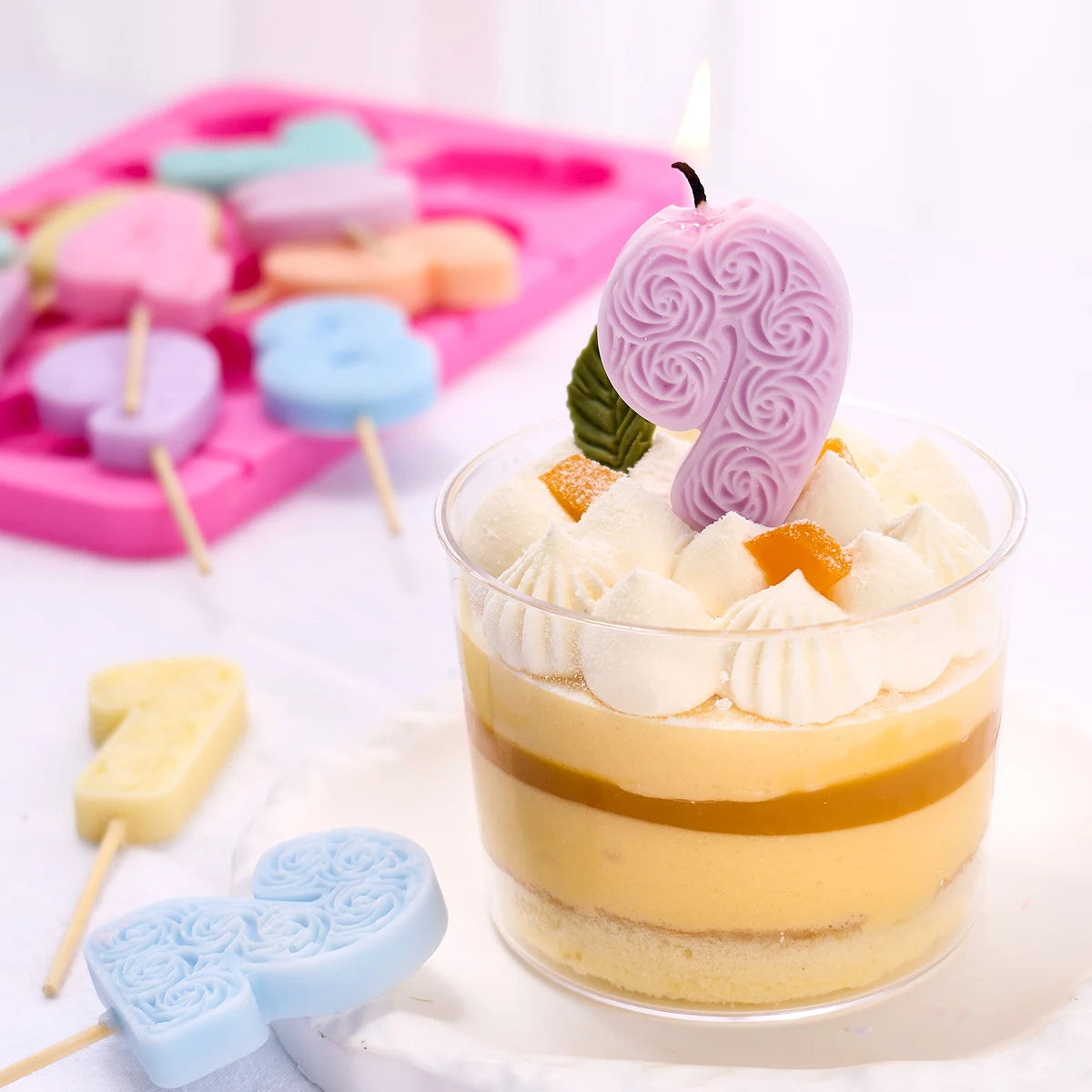 Forniture per la realizzazione di stampi per candele profumate a forma di rosa fatte a mano