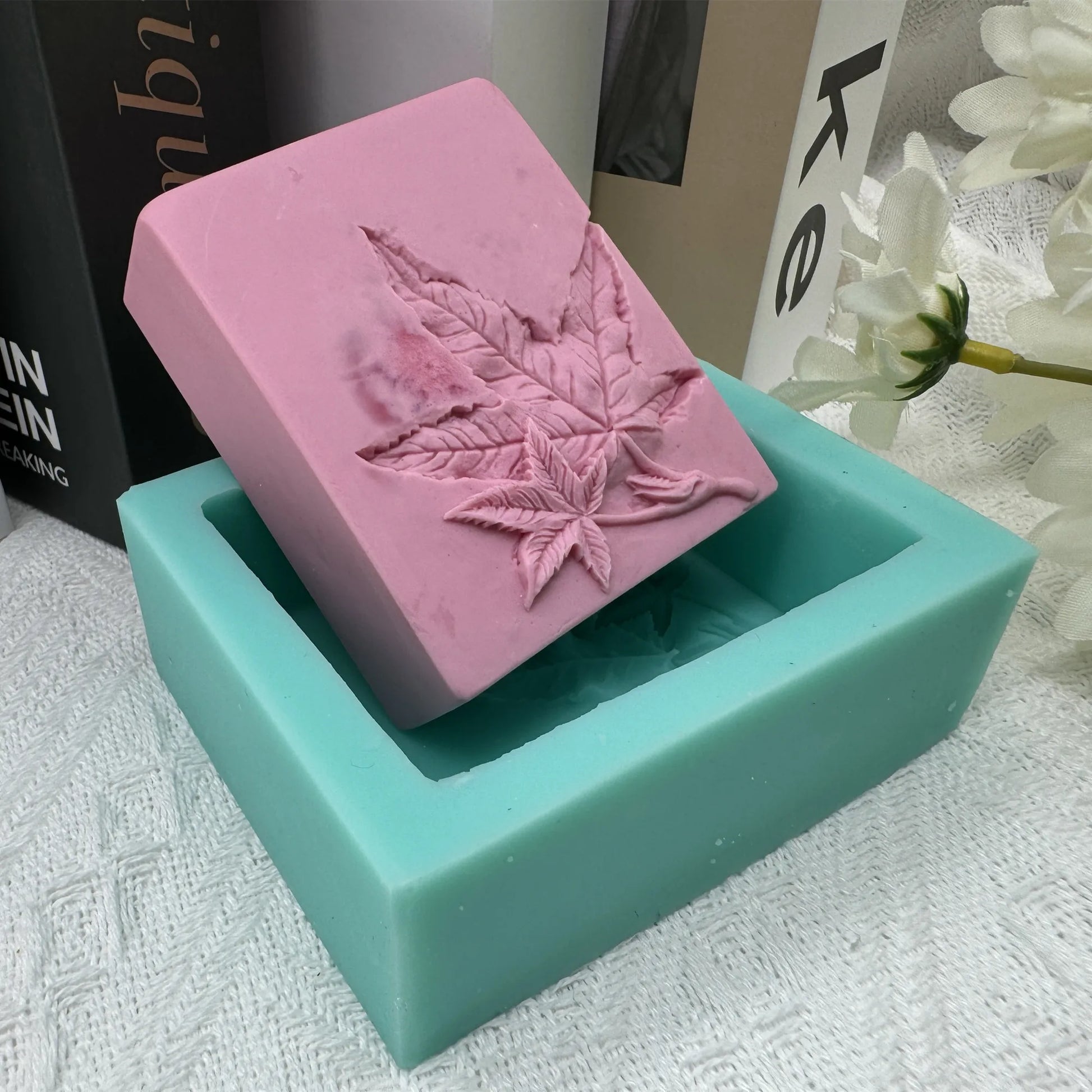 Elegant Sunflower Soap Mold 3D Rectangler